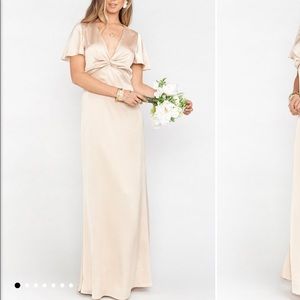 ShowMeYourMuMu Rome Twist Gown- Champagne